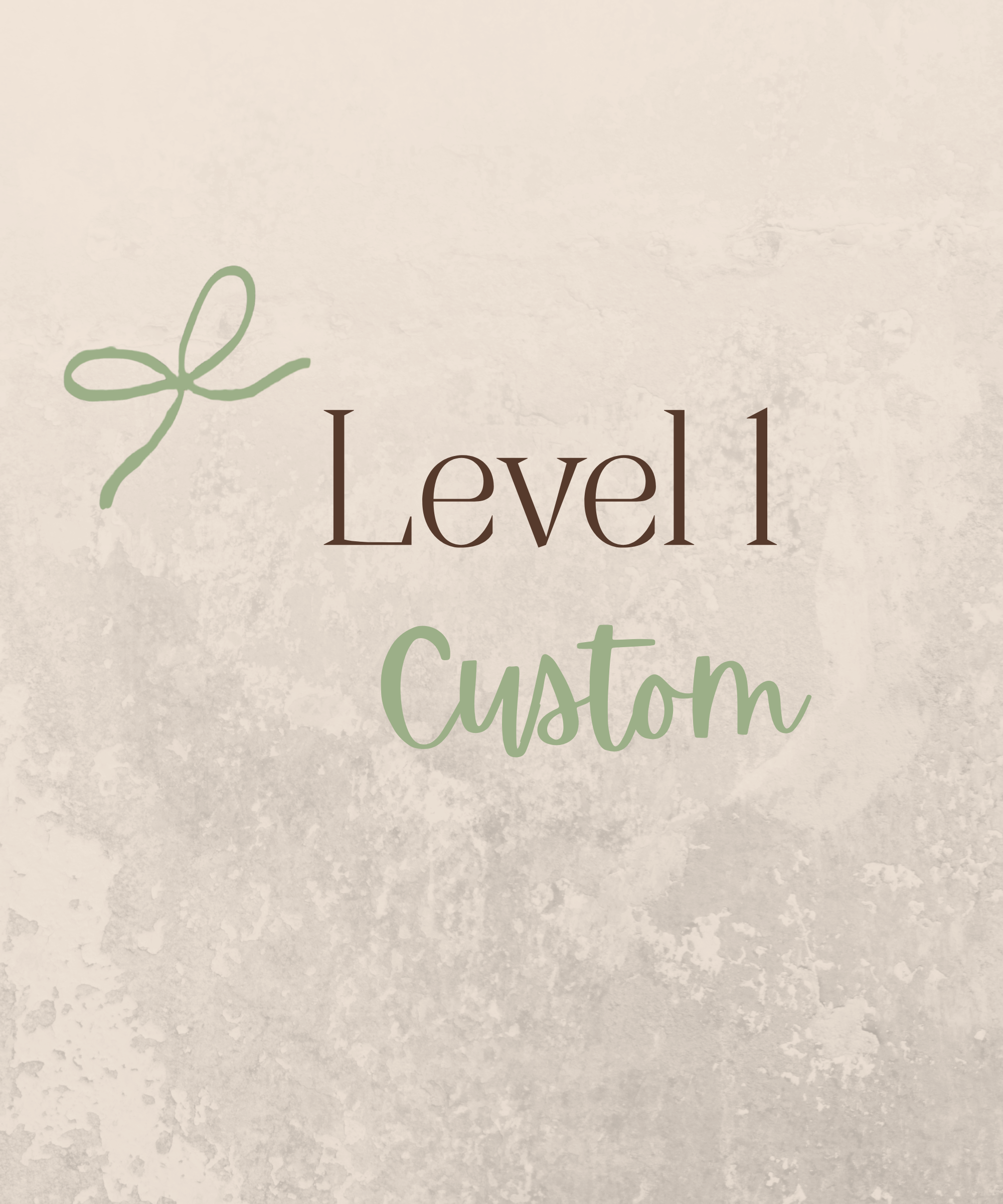 Level 1 Custom Sets